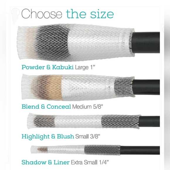 THE BRUSH GUARD Highlight & Blush Pack, 5 Medium Guards - Picture 4 of 6
